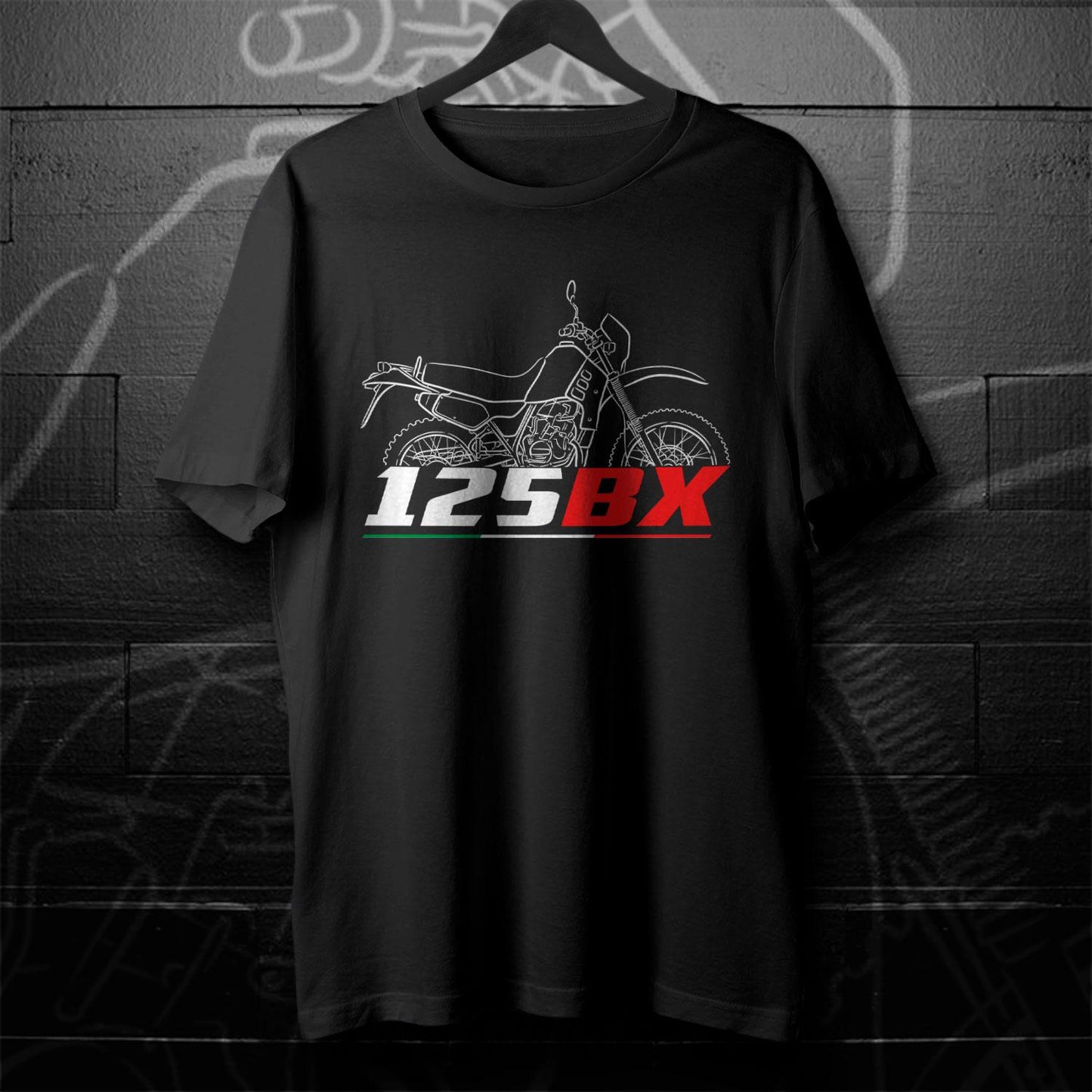 Moto Guzzi 125 BX 1985 - 1989 Inspired T-Shirt - Motorcycle Tee Shirt for Riders