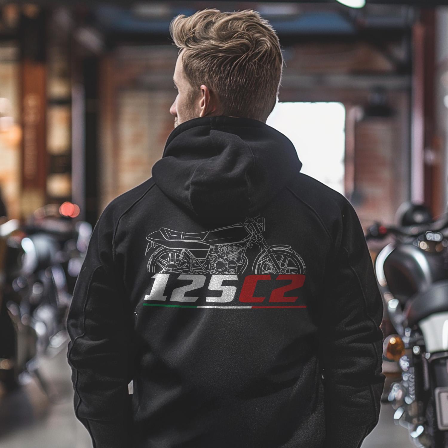 Moto Guzzi 125 2C 4T 1979 - 1981 Inspired Hoodie - Motorcycle Sweatshirt for Riders