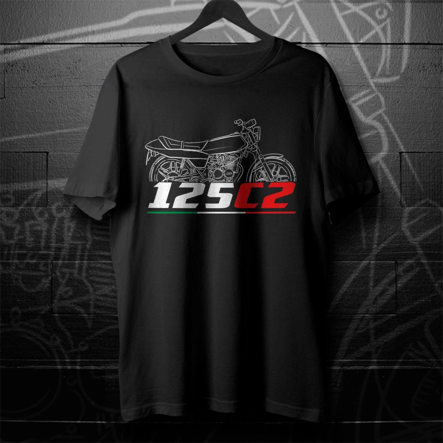 Moto Guzzi 125 2C 4T 1979 - 1981 Inspired T-Shirt - Motorcycle Tee Shirt for Riders