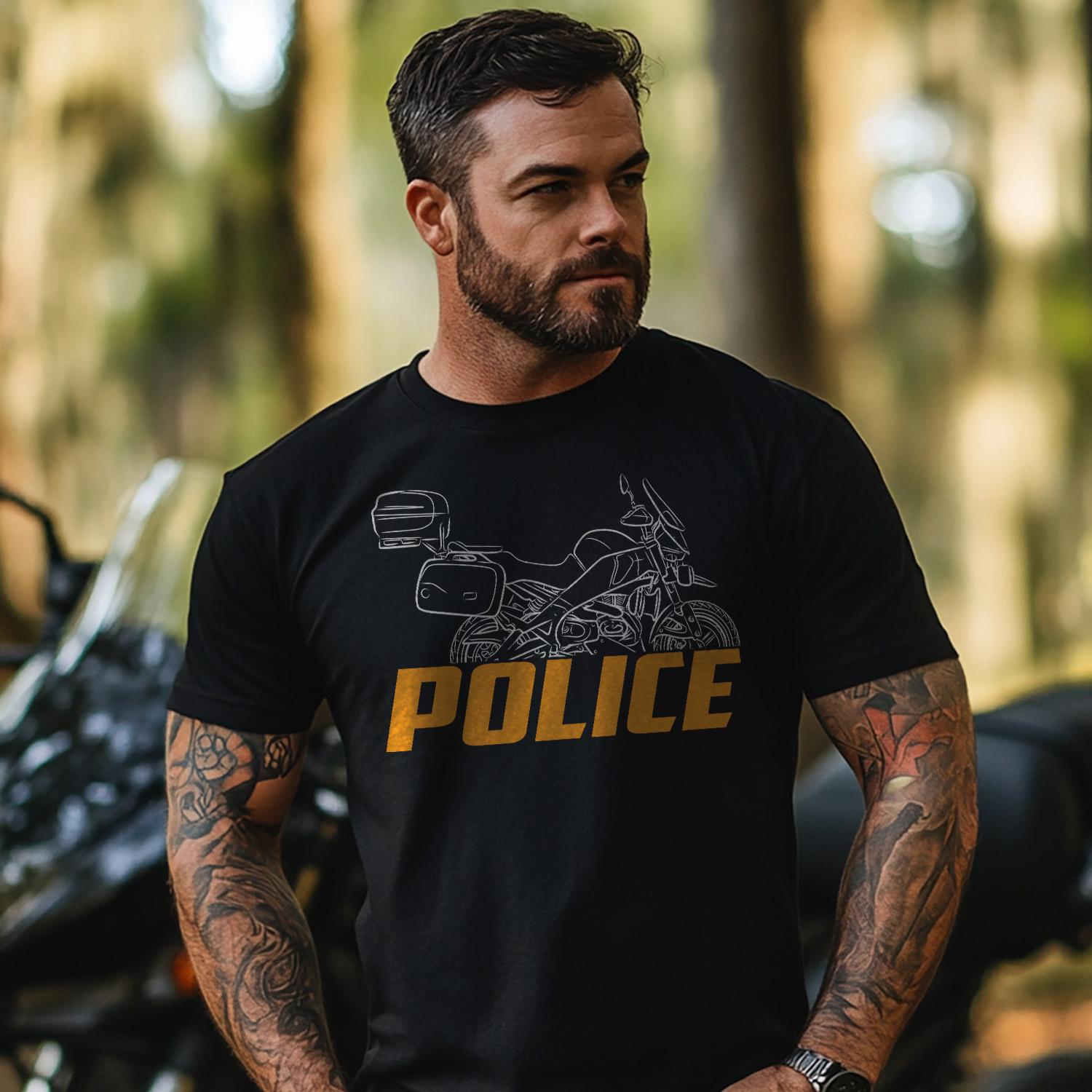 Buell XB12XP Police 2009 - 2010 Inspired T-Shirt - Motorcycle Tee Shirt for Riders
