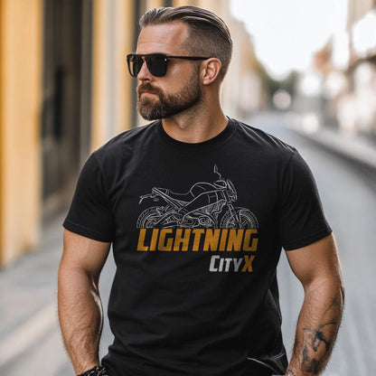 Buell XB12SX Lightning CityX 2010 Inspired T-Shirt - Motorcycle Tee Shirt for Riders
