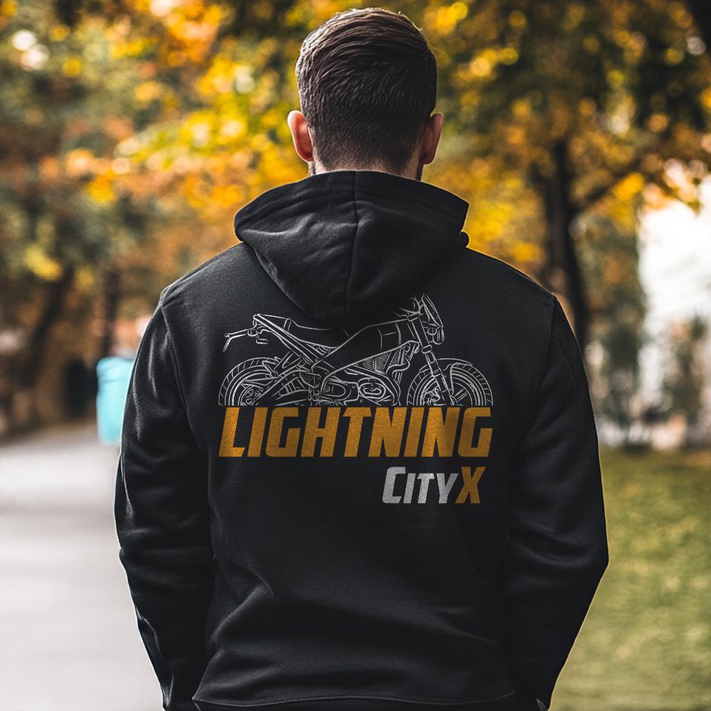 Buell XB12SX Lightning CityX 2010 Inspired Hoodie - Motorcycle Sweatshirt for Riders