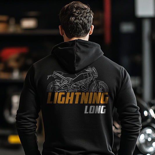 Buell XB12Ss Lightning Long 2006 - 2010 Inspired Hoodie - Motorcycle Sweatshirt for Riders