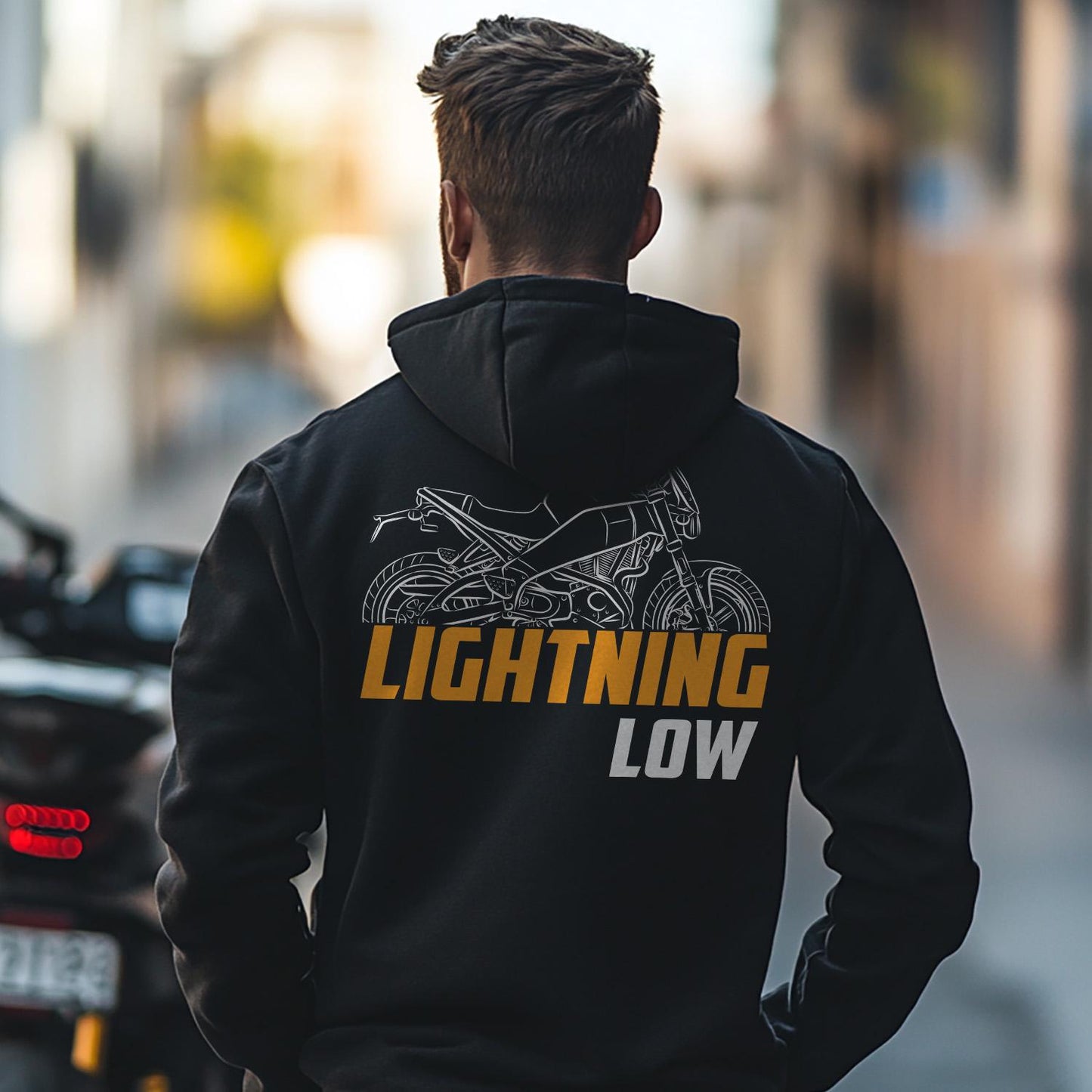 Buell XB9SL Lightning Low 2003 - 2004 Inspired Hoodie - Motorcycle Sweatshirt for Riders