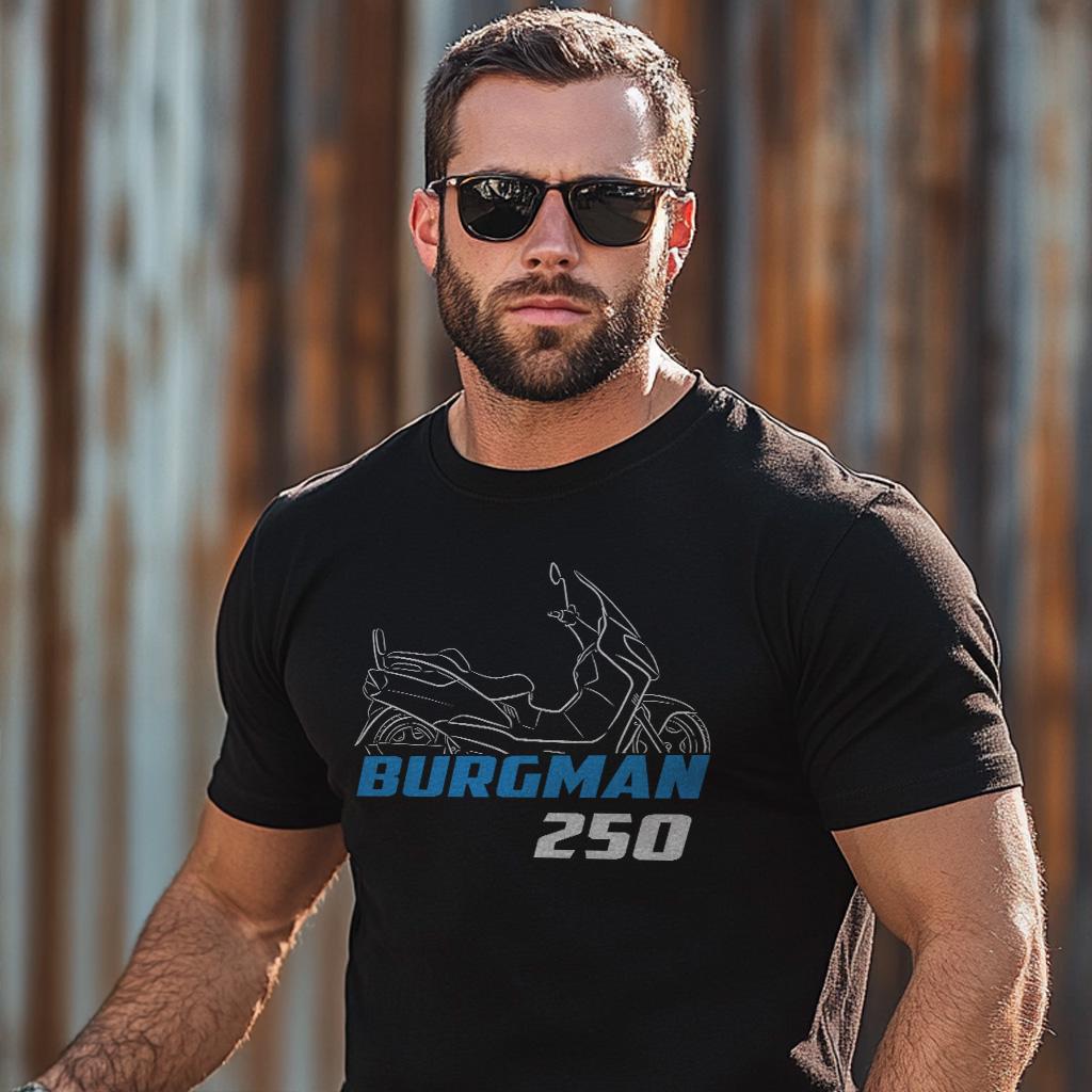 Suzuki AN250 Burgman ( Skywave 250 ) Inspired T-Shirt - Motorcycle Tee Shirt for Riders