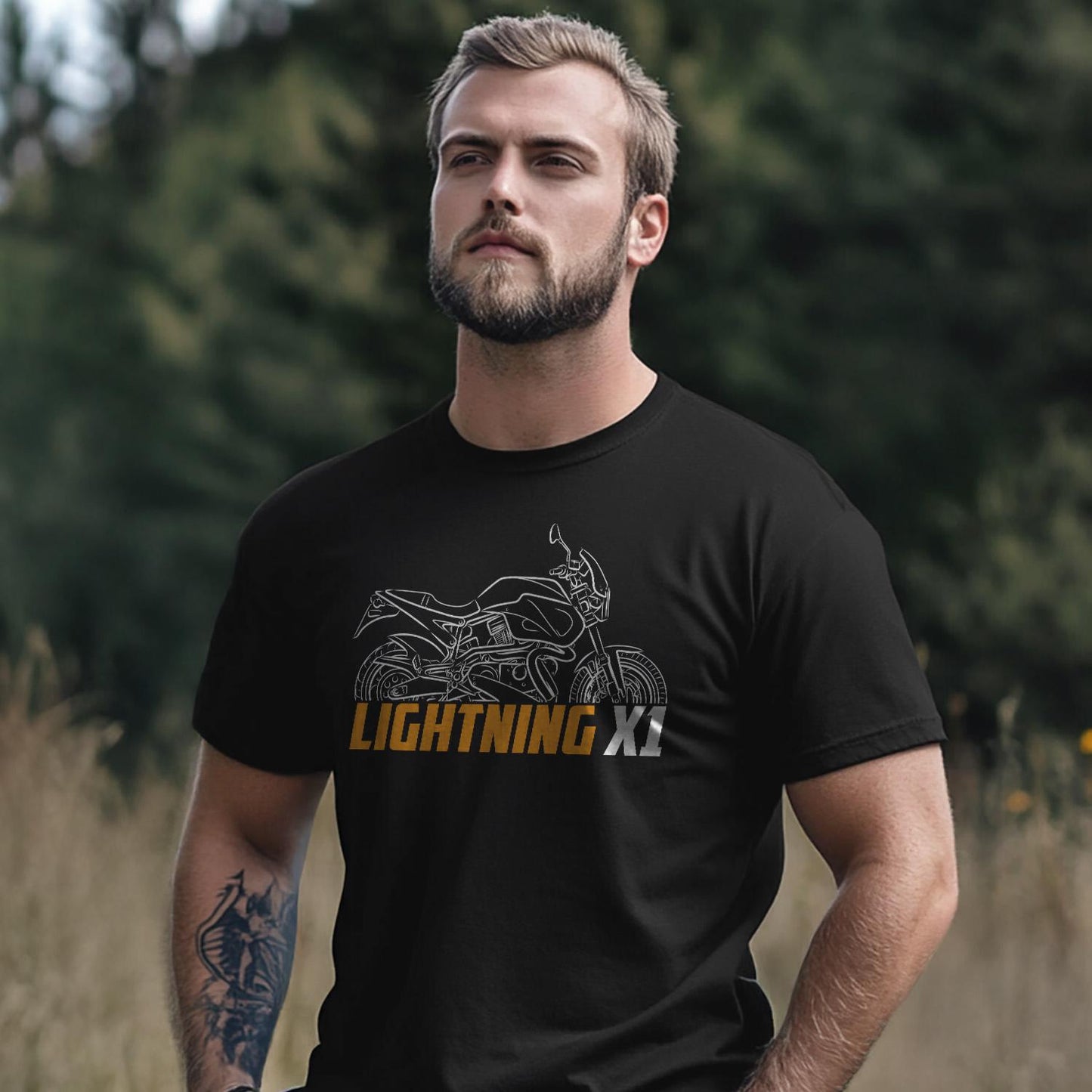 Buell X1 Lightning 1999 - 2002 Inspired T-Shirt - Motorcycle Tee Shirt for Riders