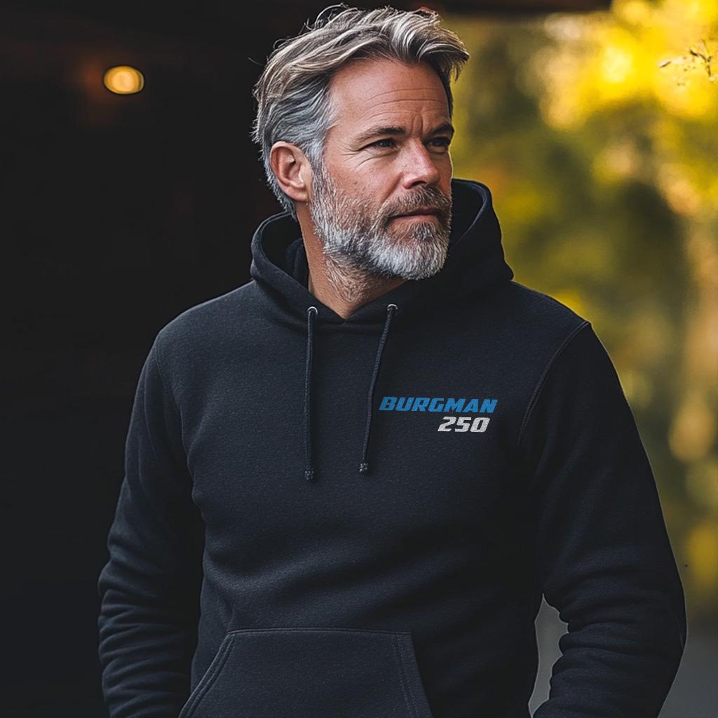 Suzuki AN250 Burgman ( Skywave 250 ) Inspired Hoodie - Motorcycle Sweatshirt for Scooter Riders