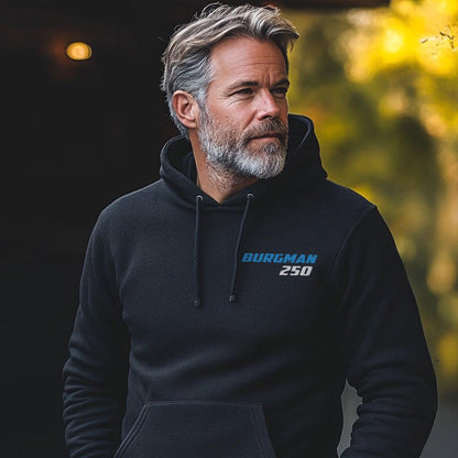 Suzuki AN250 Burgman ( Skywave 250 ) Inspired Hoodie - Motorcycle Sweatshirt for Scooter Riders