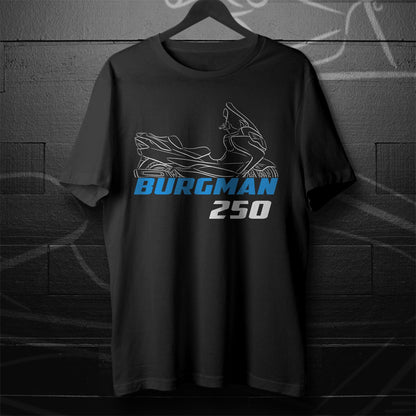Suzuki AN250 Burgman ( Skywave 250 ) Inspired T-Shirt - Motorcycle Tee Shirt for Riders
