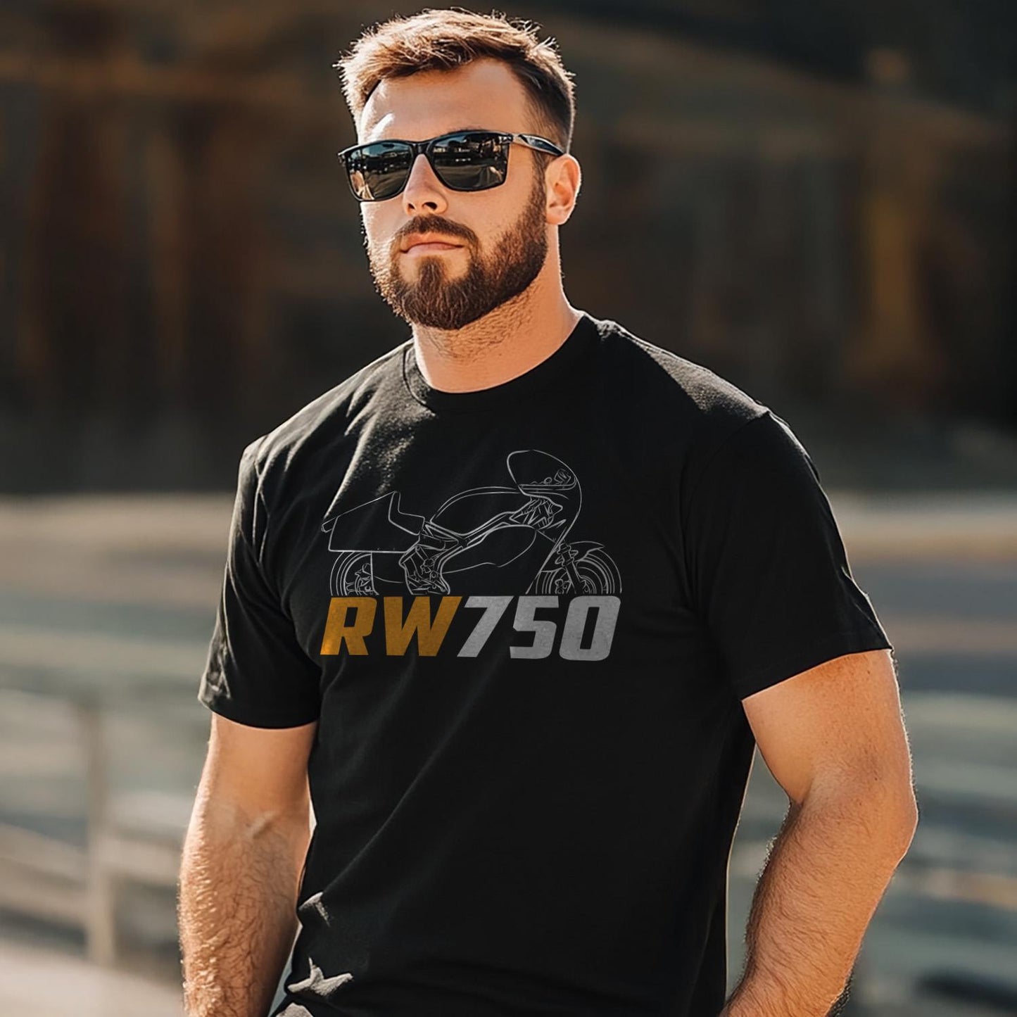 Buell RW 750 1983 Inspired T-Shirt - Motorcycle Tee Shirt for Riders