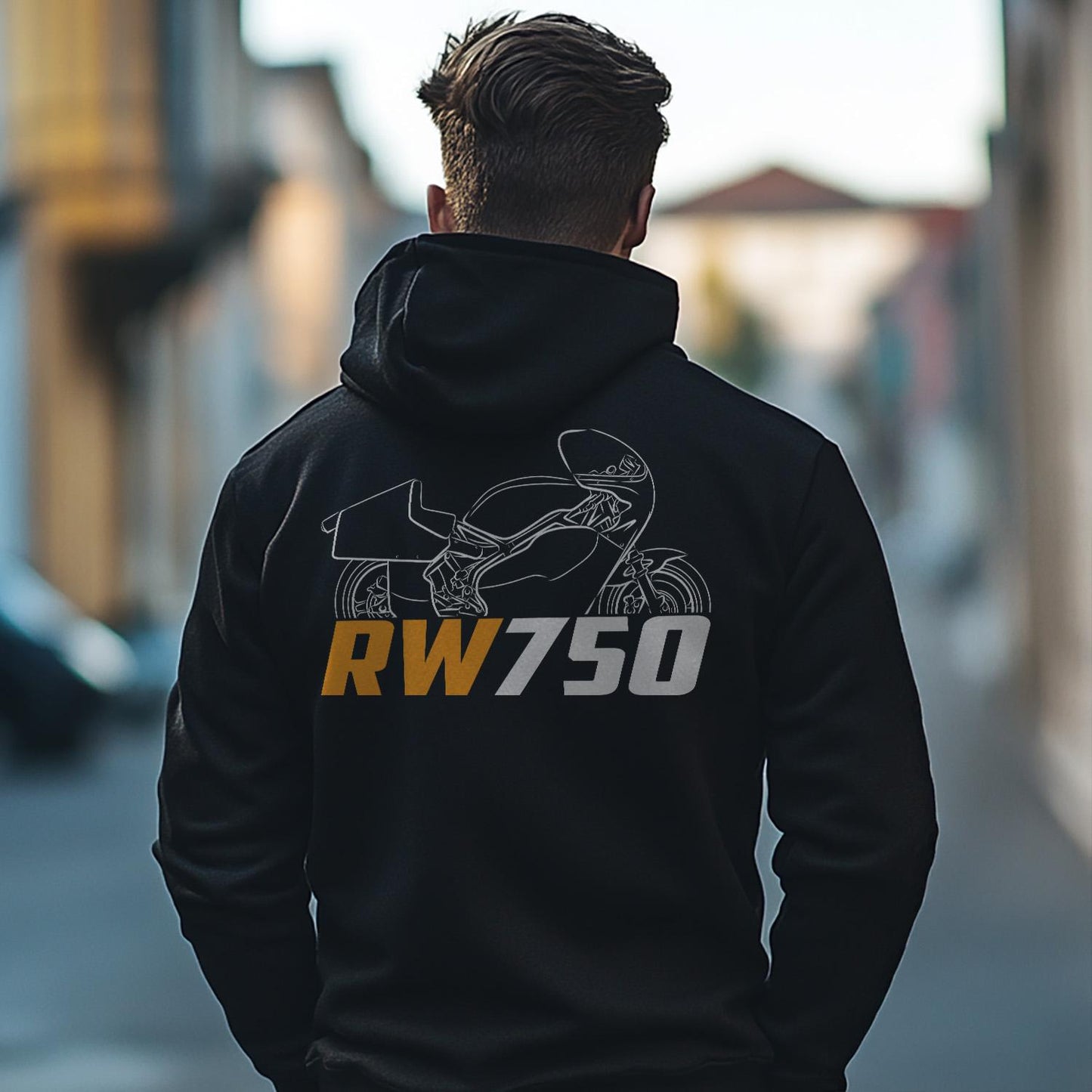 Buell RW 750 1983 Inspired Hoodie - Motorcycle Sweatshirt for Riders
