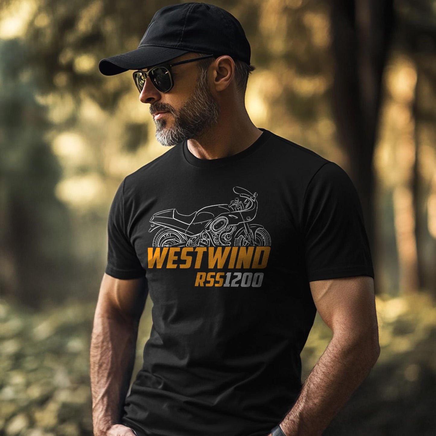 Buell RSS1200 Westwind 1991 - 1992 Inspired T-Shirt - Motorcycle Tee Shirt for Riders