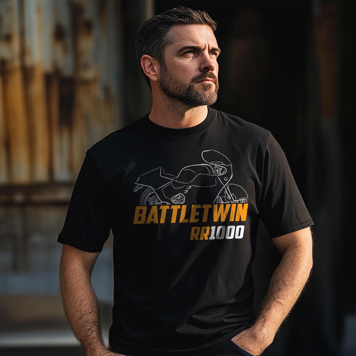 Buell RR1000 Battletwin 1987 Inspired T-Shirt - Motorcycle Tee Shirt for Riders