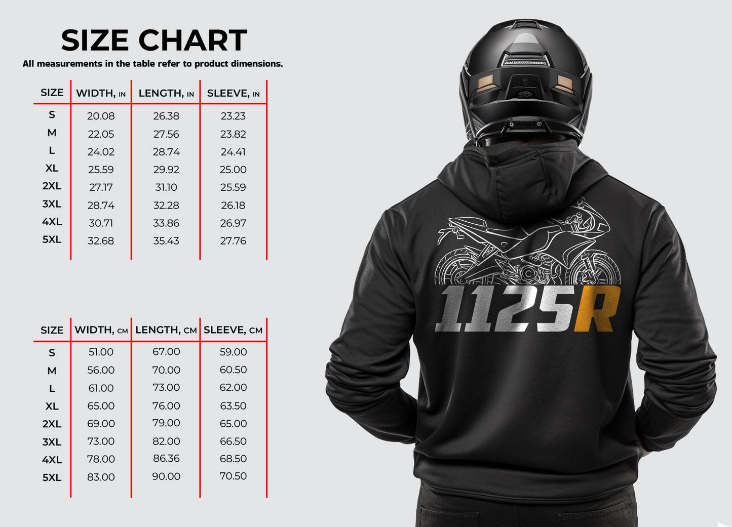 Buell 1125R 2008 - 2010 Inspired Hoodie - Motorcycle Sweatshirt for Riders