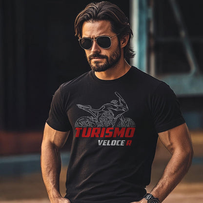 MV Agusta Turismo Veloce R 2023 - 2024 Inspired T-Shirt - Motorcycle Tee Shirt for Riders