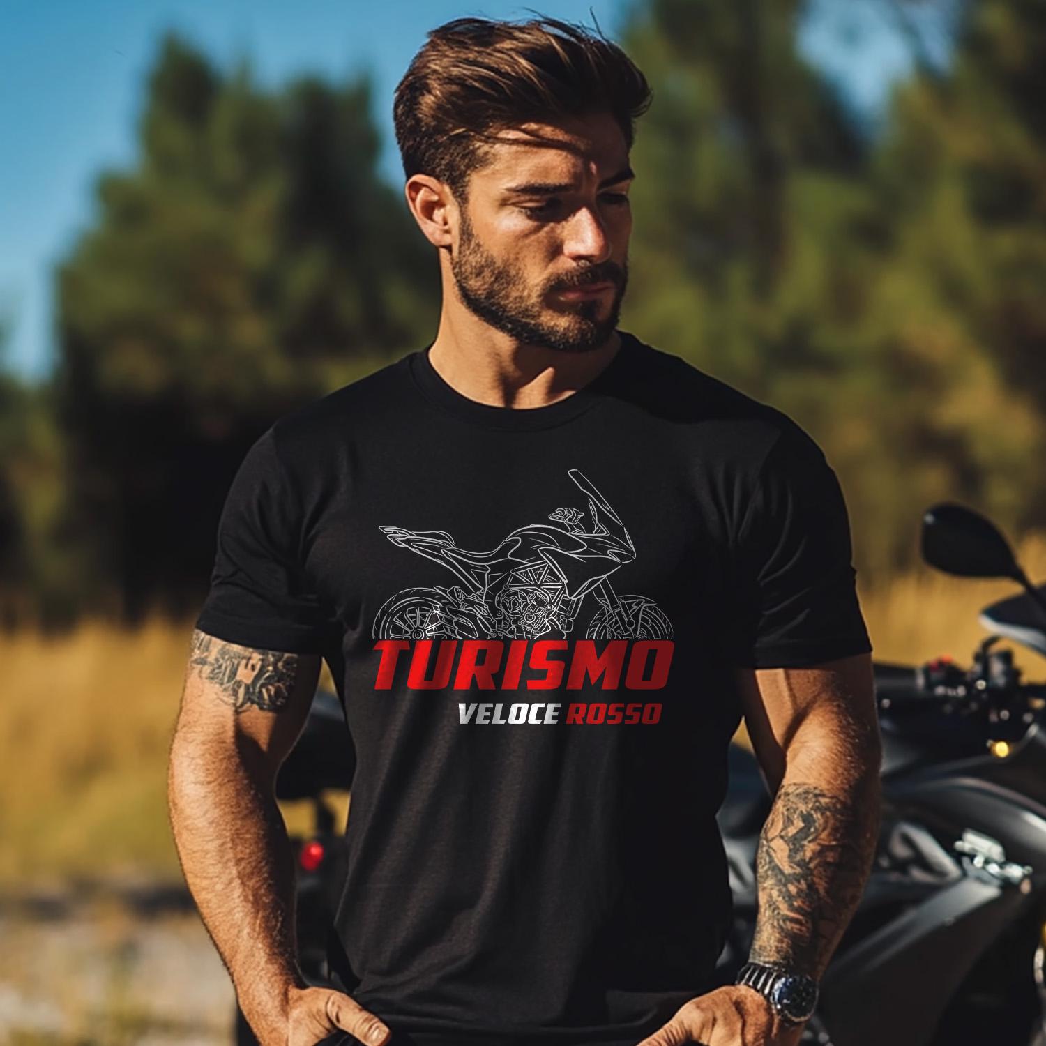 MV Agusta Turismo Veloce Rosso 2021 - 2022 Inspired T-Shirt - Motorcycle Tee Shirt for Riders