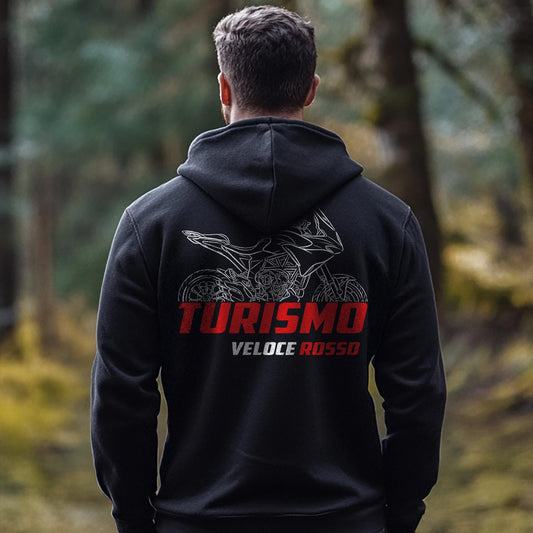 MV Agusta Turismo Veloce Rosso 2021 - 2022 Inspired Hoodie - Motorcycle Sweatshirt for Riders