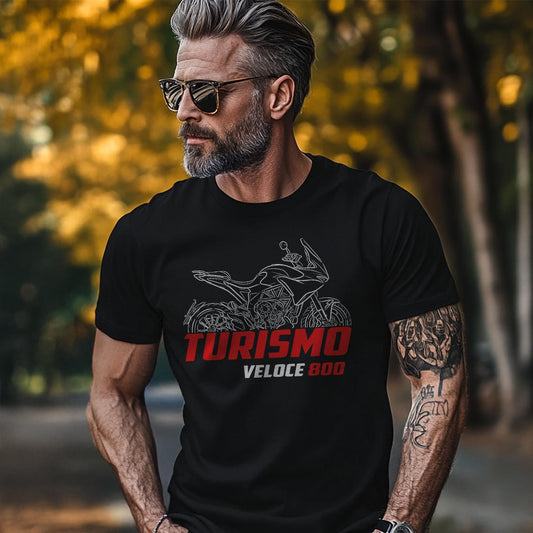 MV Agusta Turismo Veloce 800 Inspired T-Shirt - Motorcycle Tee Shirt for Riders
