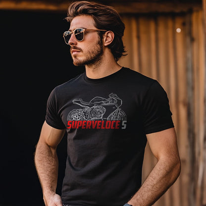 MV Agusta Superveloce S 2023 - 2024 Inspired T-Shirt - Motorcycle Tee Shirt for Riders