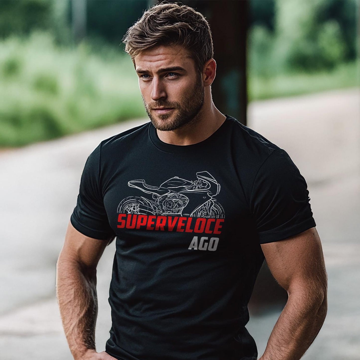 MV Agusta Superveloce Ago 2021 - 2023 Inspired T-Shirt - Motorcycle Tee Shirt for Riders