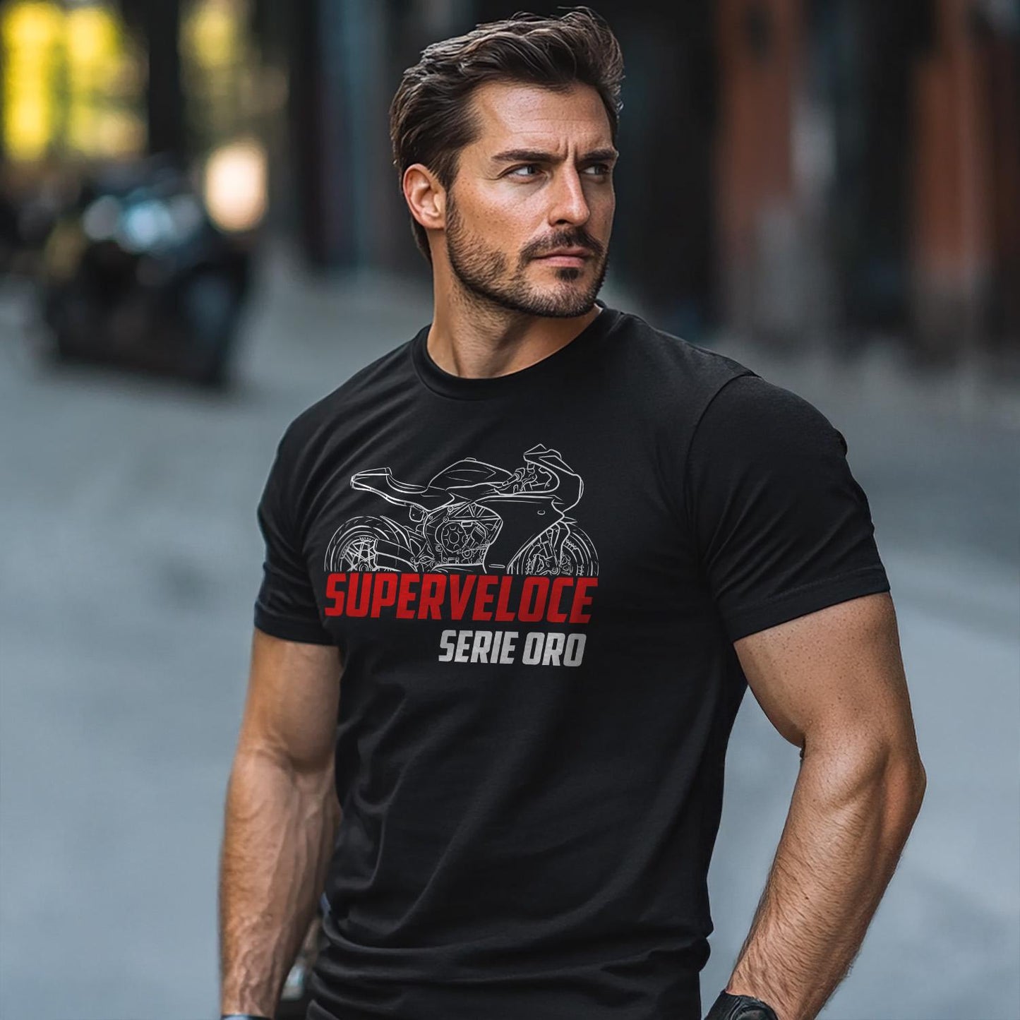 MV Agusta Superveloce 800 Serie Oro 2020 Inspired T-Shirt - Motorcycle Tee Shirt for Riders