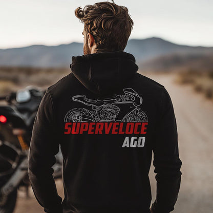 MV Agusta Superveloce Ago 2021 - 2023 Inspired Hoodie - Motorcycle Sweatshirt for Riders
