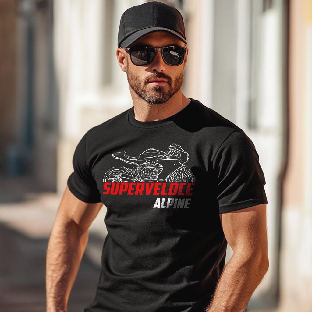 MV Agusta Superveloce 800 Alpine 2021 Inspired T-Shirt - Motorcycle Tee Shirt for Riders