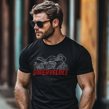 MV Agusta Superveloce 75 2021 Inspired T-Shirt - Motorcycle Tee Shirt for Riders