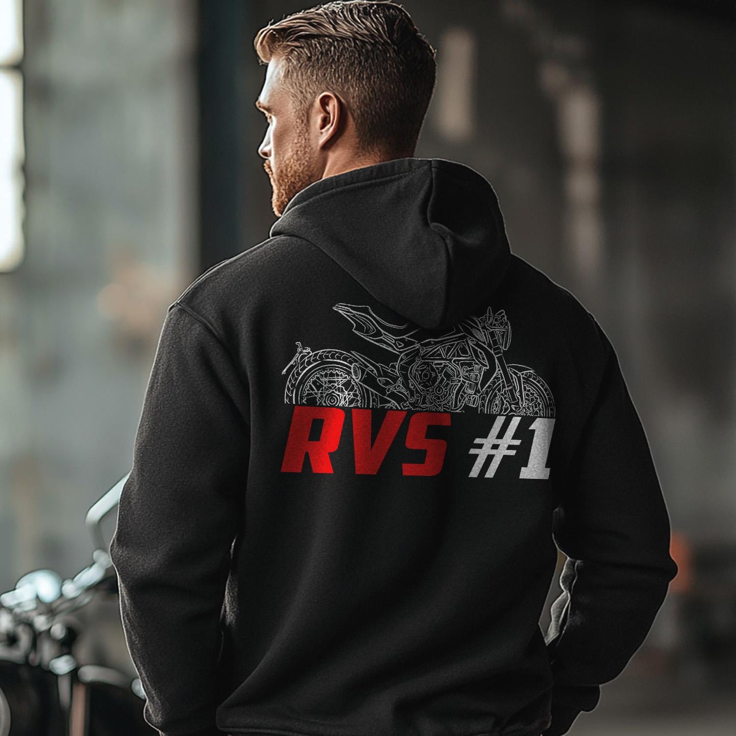 MV Agusta RVS #1 2018 Inspired Hoodie - Motorcycle Sweatshirt for Riders