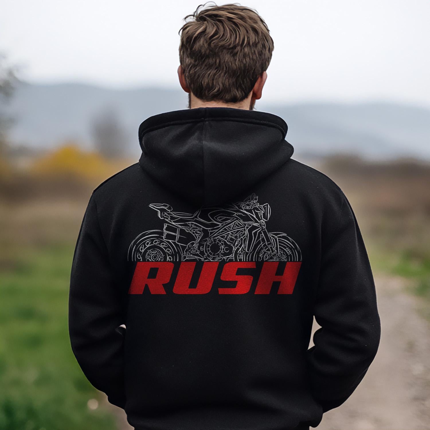 MV Agusta Rush 1000 Inspired Hoodie - Motorcycle Sweatshirt for Riders