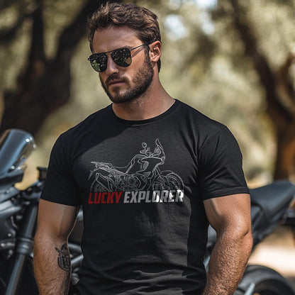 MV Agusta Lucky Explorer 9 Inspired T-Shirt - Motorcycle Tee Shirt for Riders