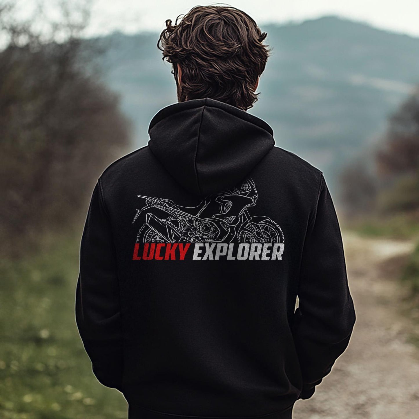 MV Agusta Lucky Explorer 9 Inspired Hoodie - Motorcycle Sweatshirt for Riders