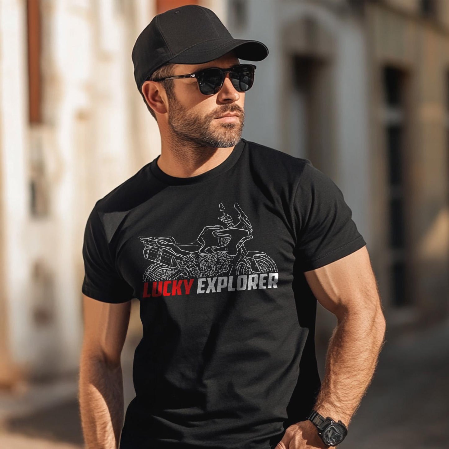 MV Agusta Lucky Explorer 5 Inspired T-Shirt - Motorcycle Tee Shirt for Riders