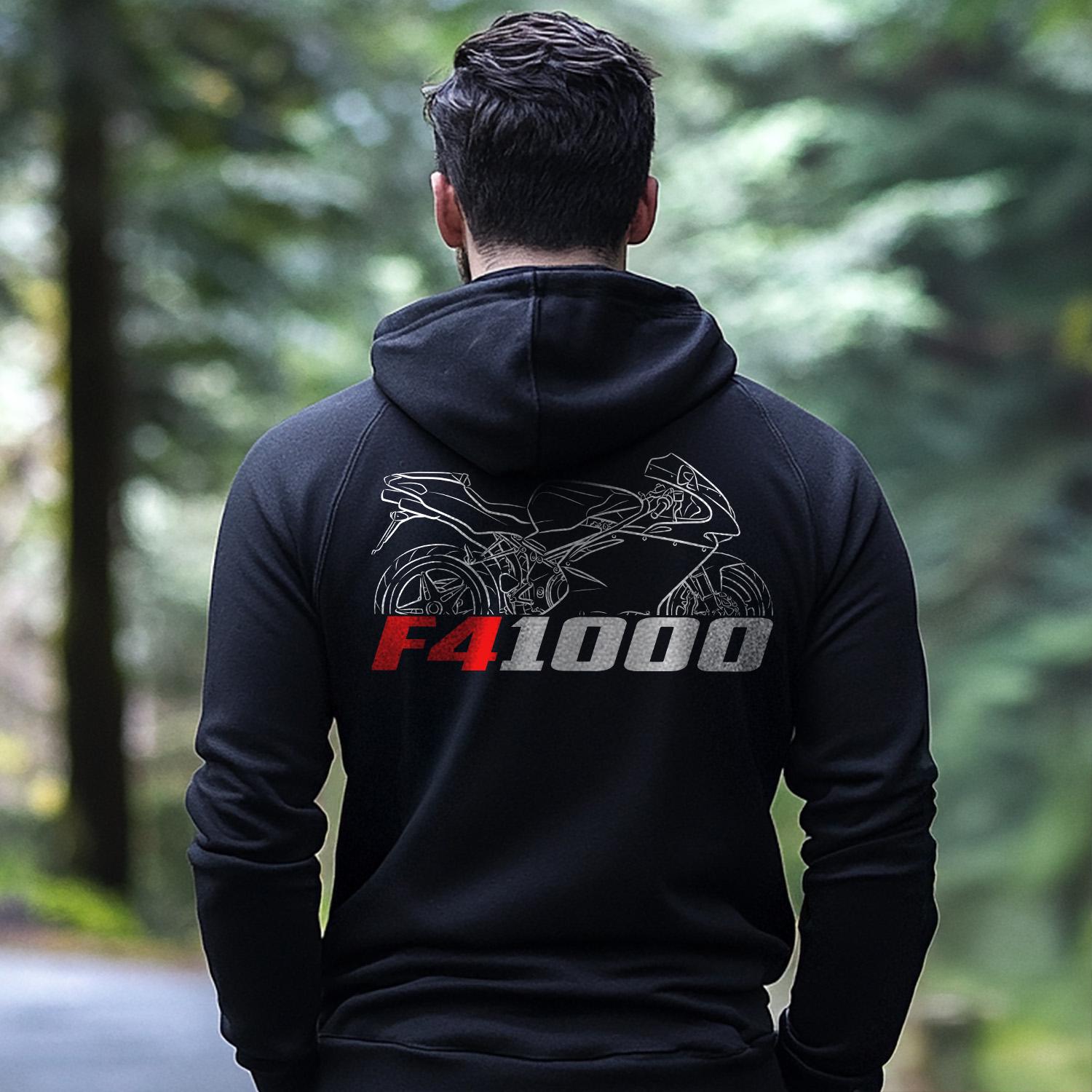 MV Agusta F4 1000 Inspired Hoodie - Motorcycle Sweatshirt for Riders