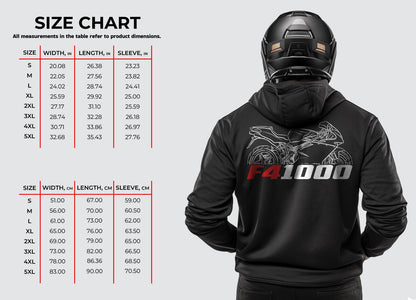 MV Agusta F4 1000 Inspired Hoodie - Motorcycle Sweatshirt for Riders