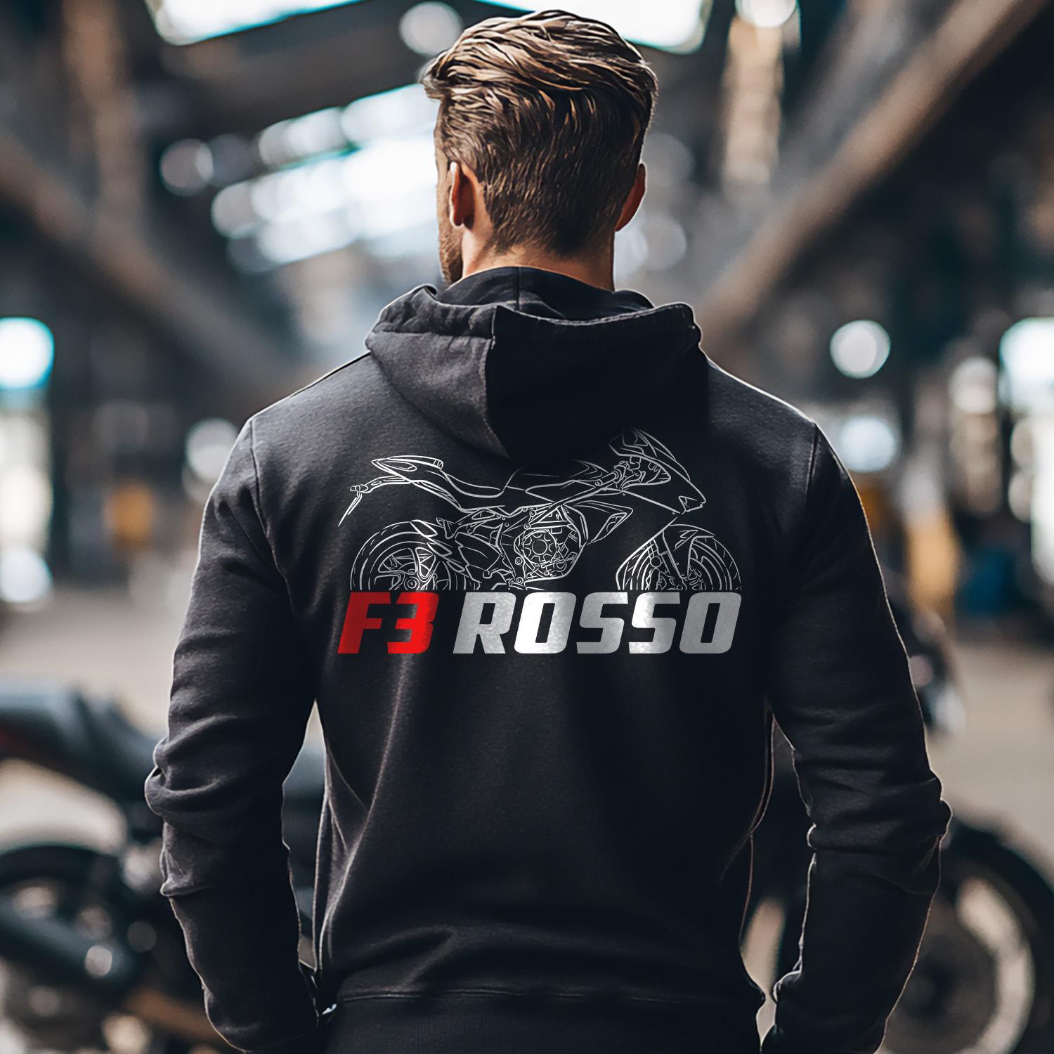 MV Agusta F3 Rosso 2021 Inspired Hoodie - Motorcycle Sweatshirt for Riders