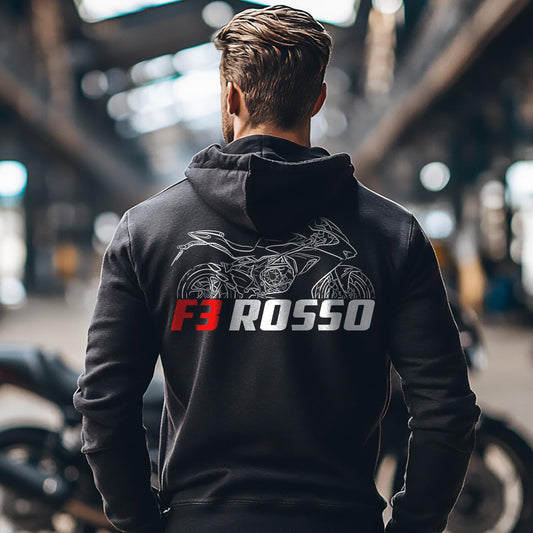 MV Agusta F3 Rosso 2021 Inspired Hoodie - Motorcycle Sweatshirt for Riders