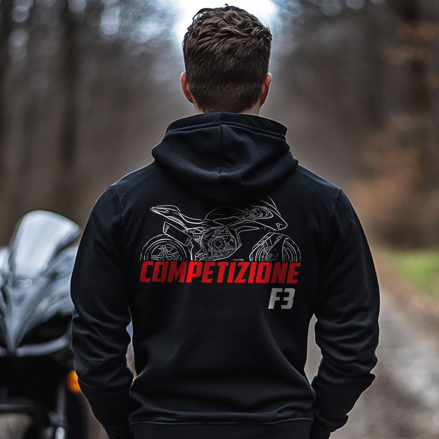 MV Agusta F3 Competizione 2025 Inspired Hoodie - Motorcycle Sweatshirt for Riders