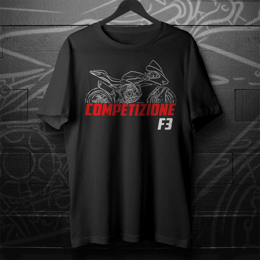 MV Agusta F3 Competizione 2025 Inspired T-Shirt - Motorcycle Tee Shirt for Riders