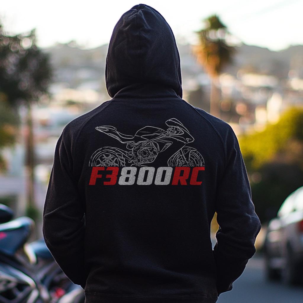MV Agusta F3 800 RC Inspired Hoodie - Motorcycle Sweatshirt for Riders