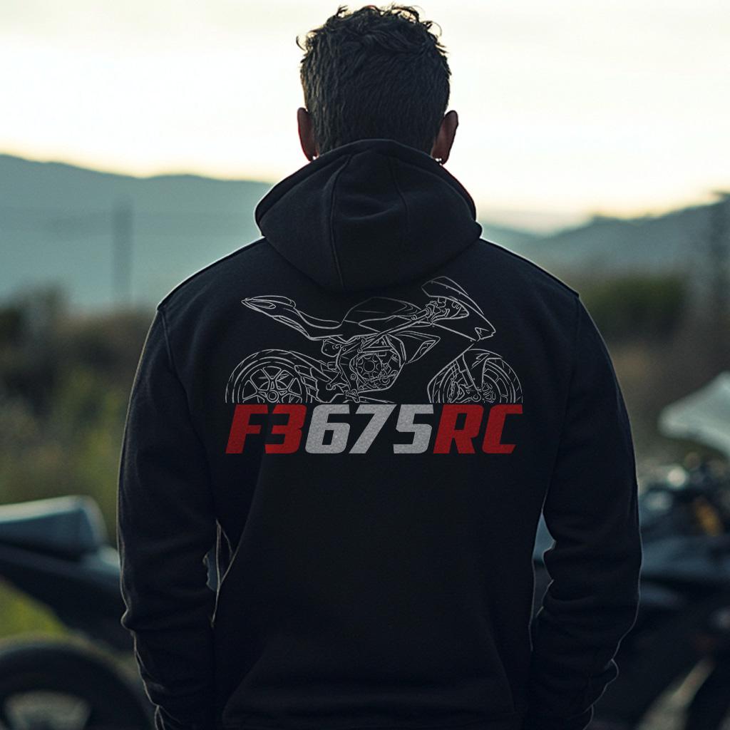 MV Agusta F3 675 RC Inspired Hoodie - Motorcycle Sweatshirt for Riders