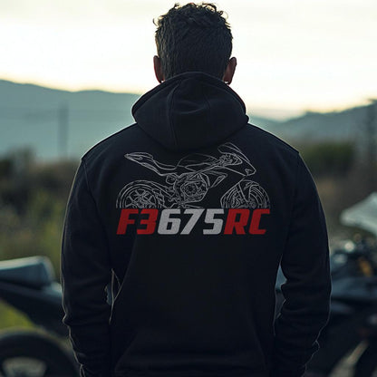MV Agusta F3 675 RC Inspired Hoodie - Motorcycle Sweatshirt for Riders
