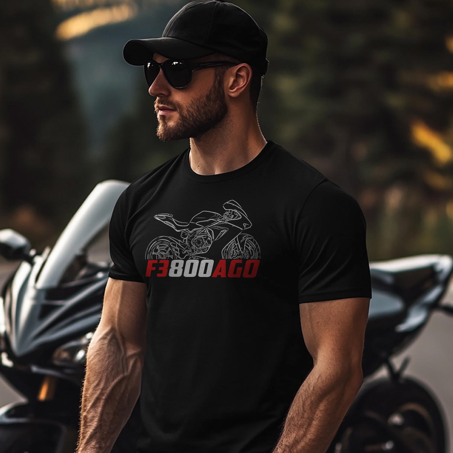 MV Agusta F3 800 AGO 2015 - 2016 Inspired T-Shirt - Motorcycle Tee Shirt for Riders