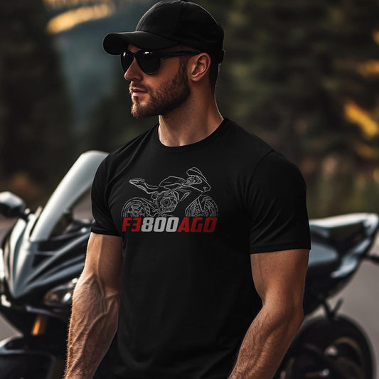 MV Agusta F3 800 AGO 2015 - 2016 Inspired T-Shirt - Motorcycle Tee Shirt for Riders