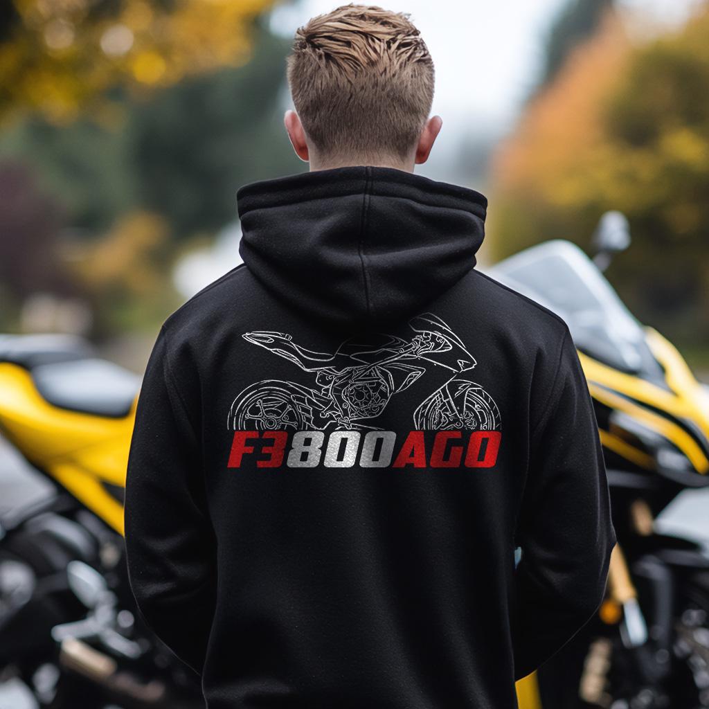 MV Agusta F3 800 AGO 2015 - 2016 Inspired Hoodie - Motorcycle Sweatshirt for Riders