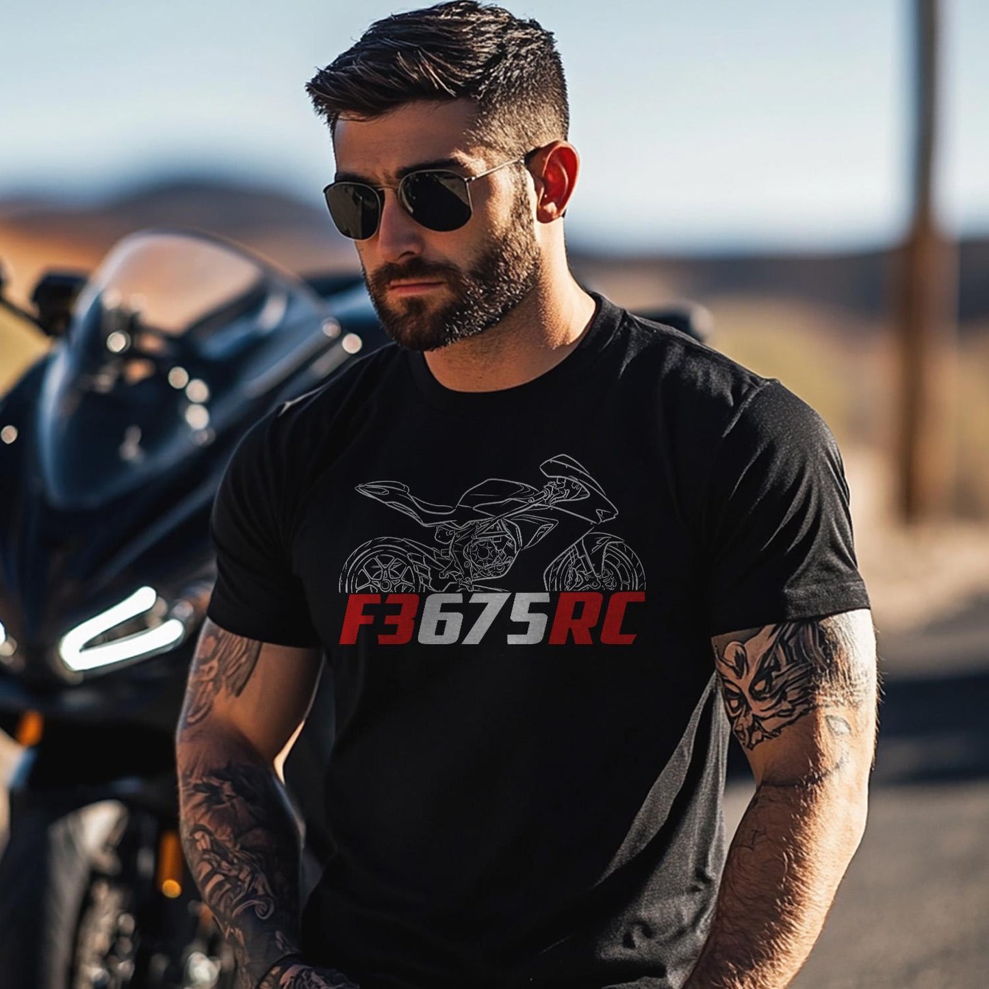MV Agusta F3 675 RC Inspired T-Shirt - Motorcycle Tee Shirt for Riders