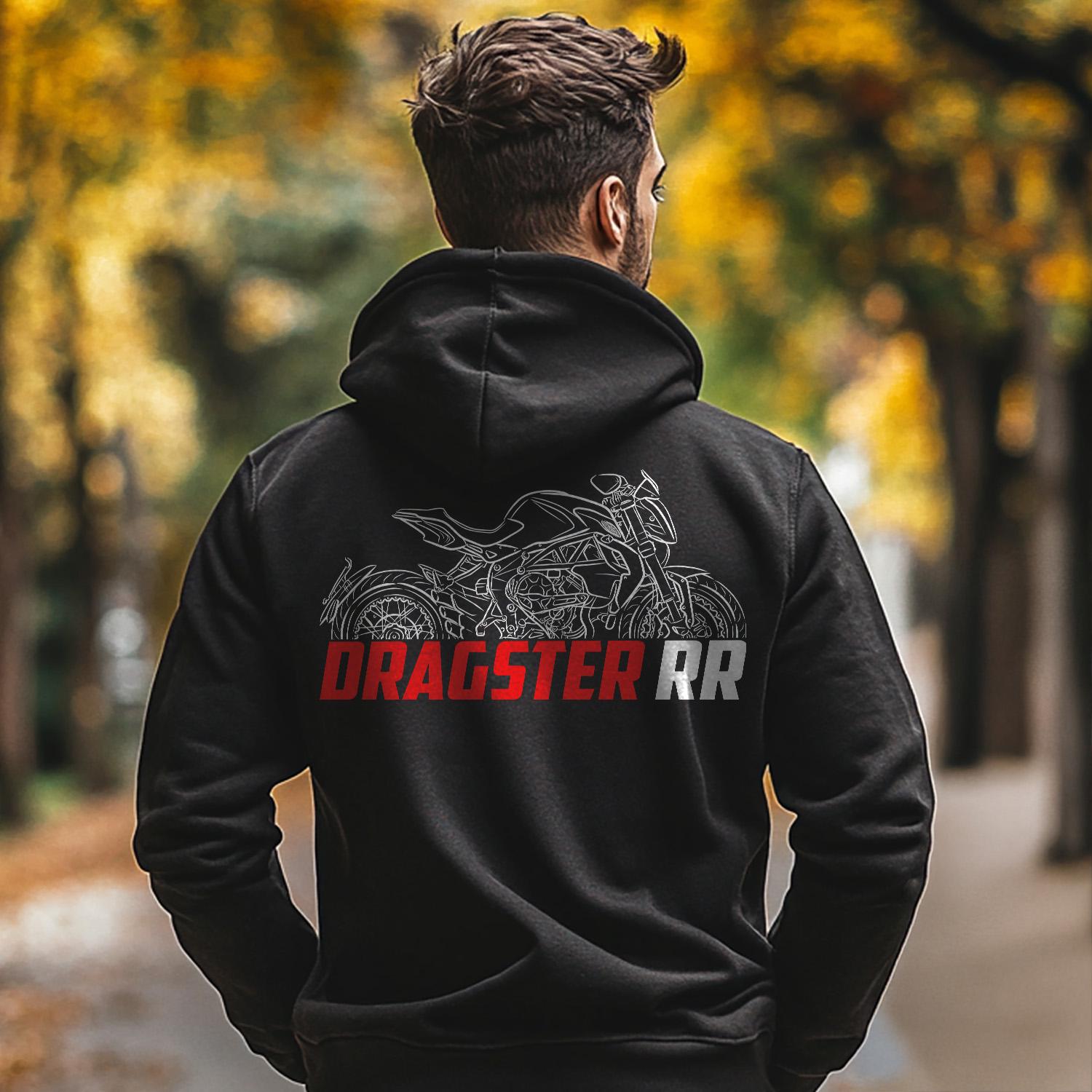 MV Agusta Dragster RR Inspired Hoodie - Motorcycle Sweatshirt for Riders