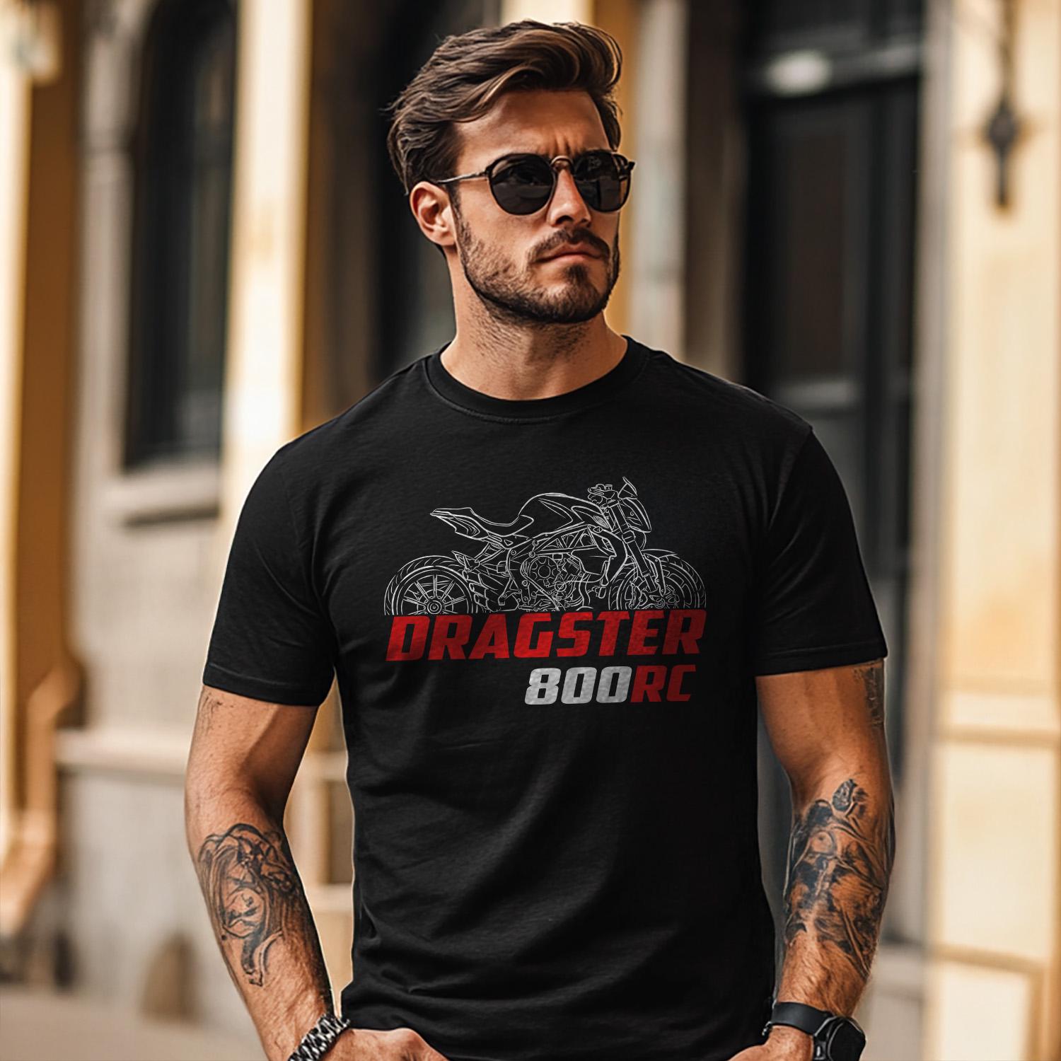 MV Agusta Dragster 800 RC Inspired T-Shirt - Motorcycle Tee Shirt for Riders