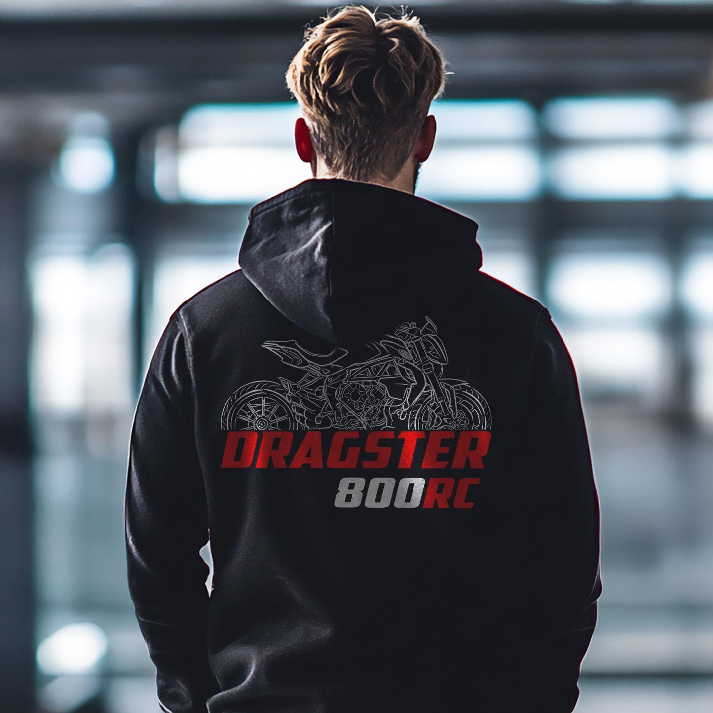 MV Agusta Dragster 800 RC Inspired Hoodie - Motorcycle Sweatshirt for Riders