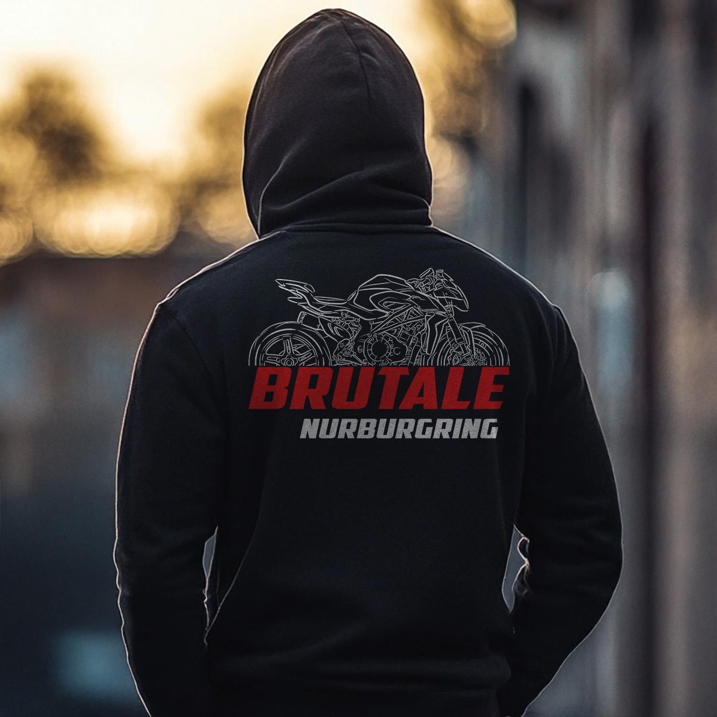 MV Agusta Brutale 1000 Nurburgring Inspired Hoodie - Motorcycle Sweatshirt for Riders